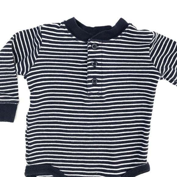 Carter’s Striped Long Sleeve Body Suit - Picture 3 of 6