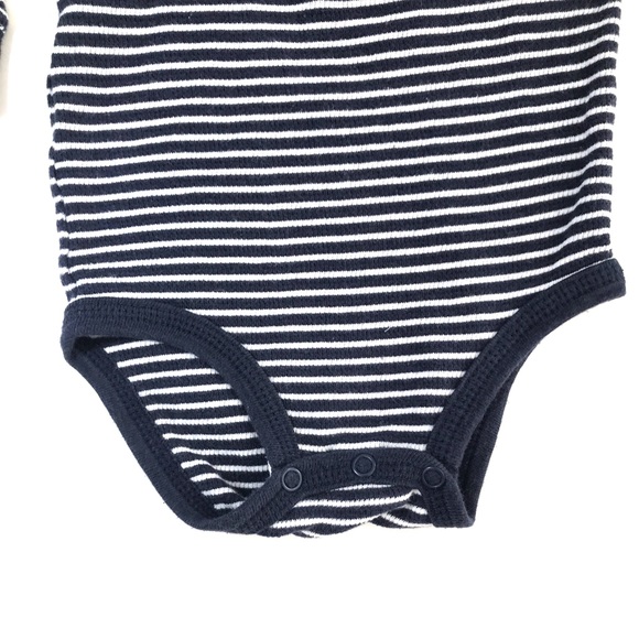 Carter’s Striped Long Sleeve Body Suit - Picture 4 of 6