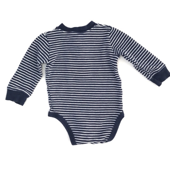 Carter’s Striped Long Sleeve Body Suit - Picture 5 of 6
