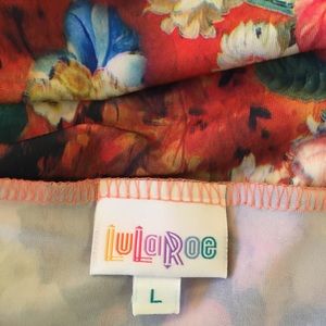 LuLaRoe Skirts - NWT Lularoe Floral Azure Skirt Large LuLaRoe Skirts - NWT Lularoe Floral Azure Skirt Large