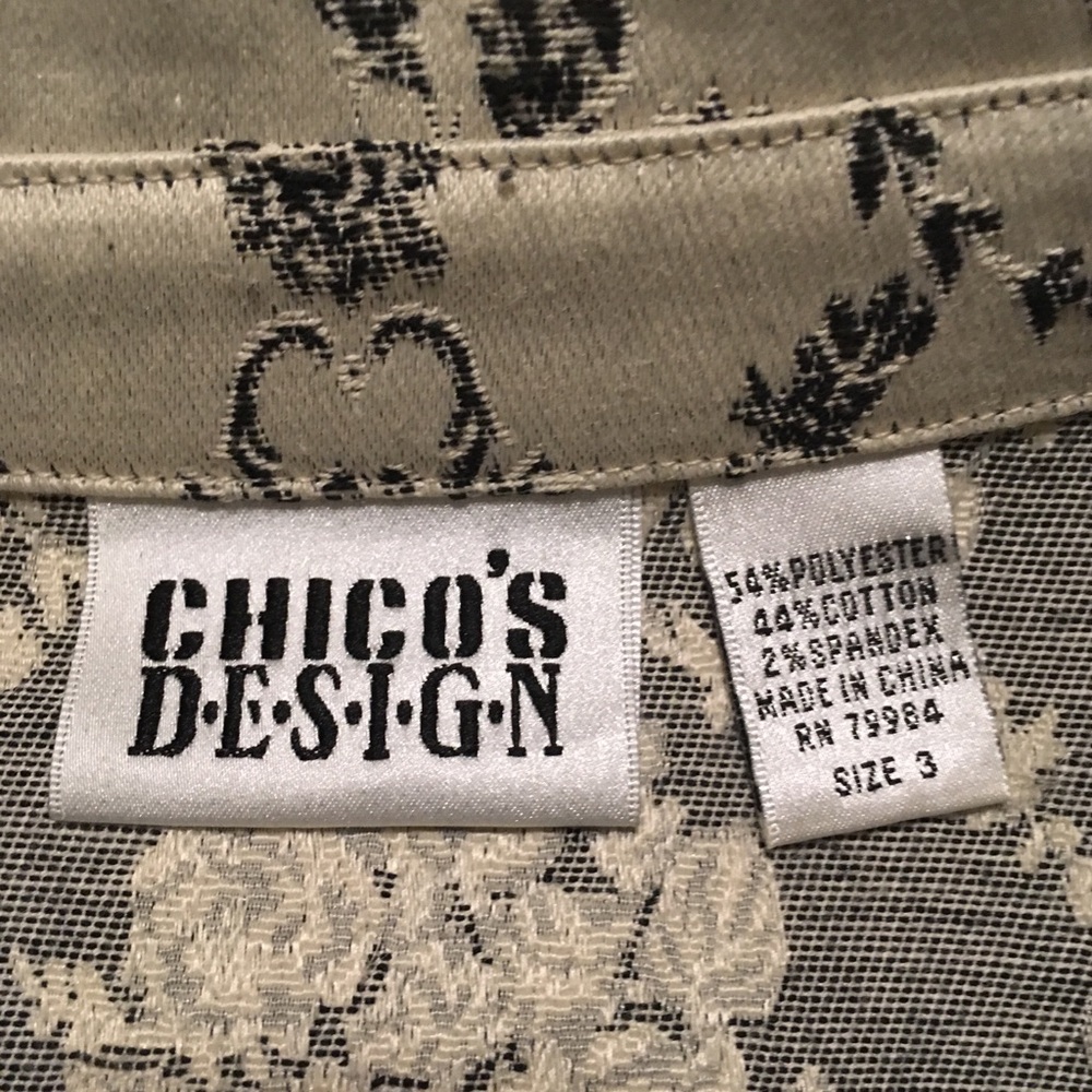 Chico’s Brocade Jacket - Picture 2 of 3