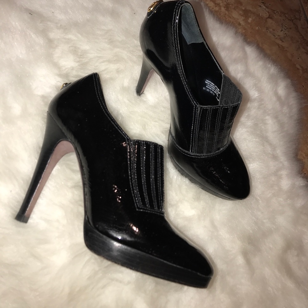 BCBG Patent Leather Booties