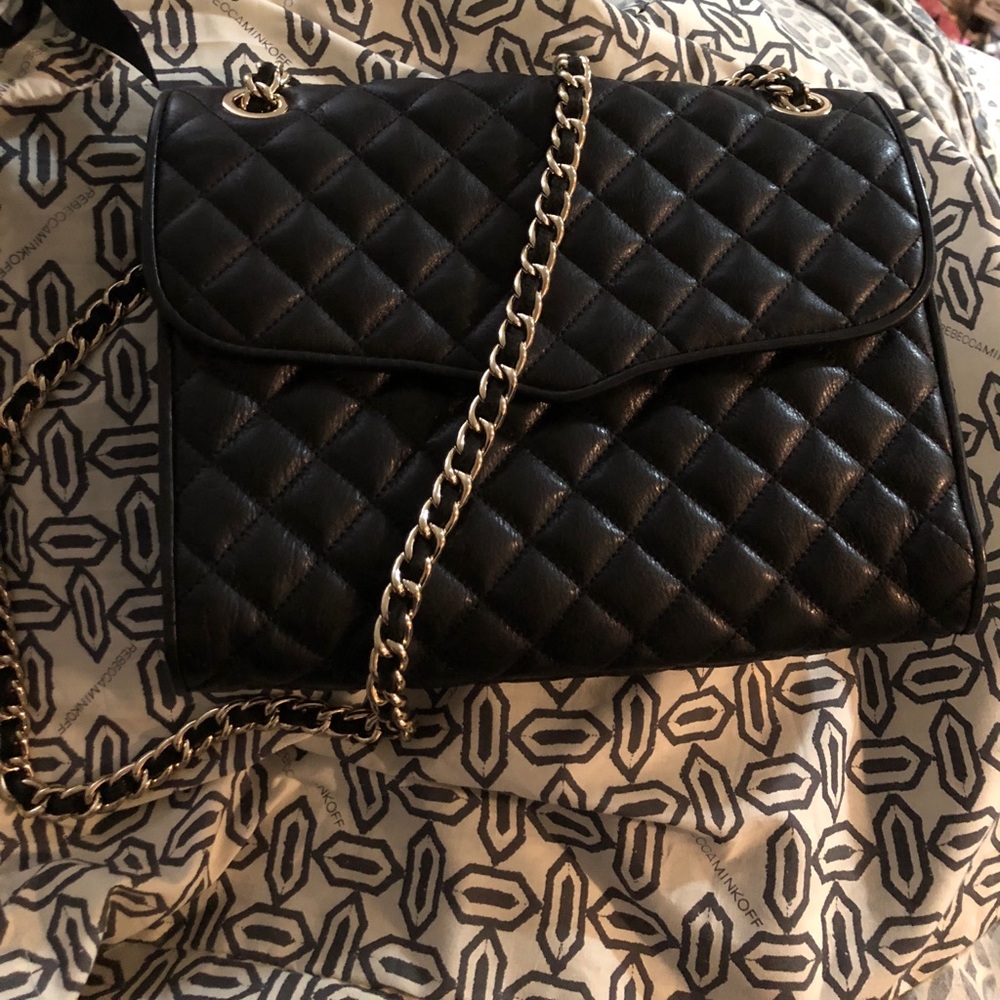 Rebecca Minkoff Black AFFAIR Quilted with tags!!