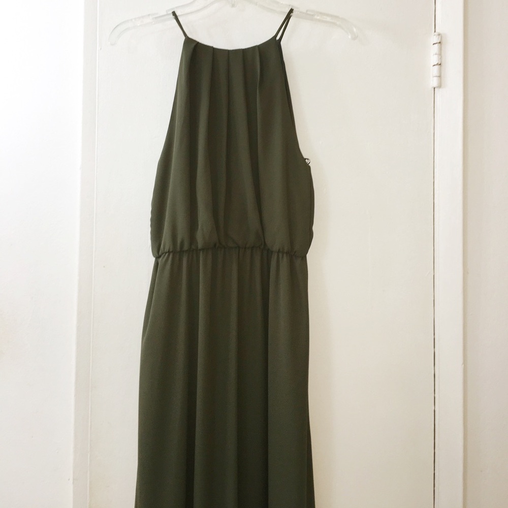 Olive Green Maxi Dress