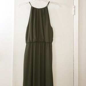 Olive Green Maxi Dress