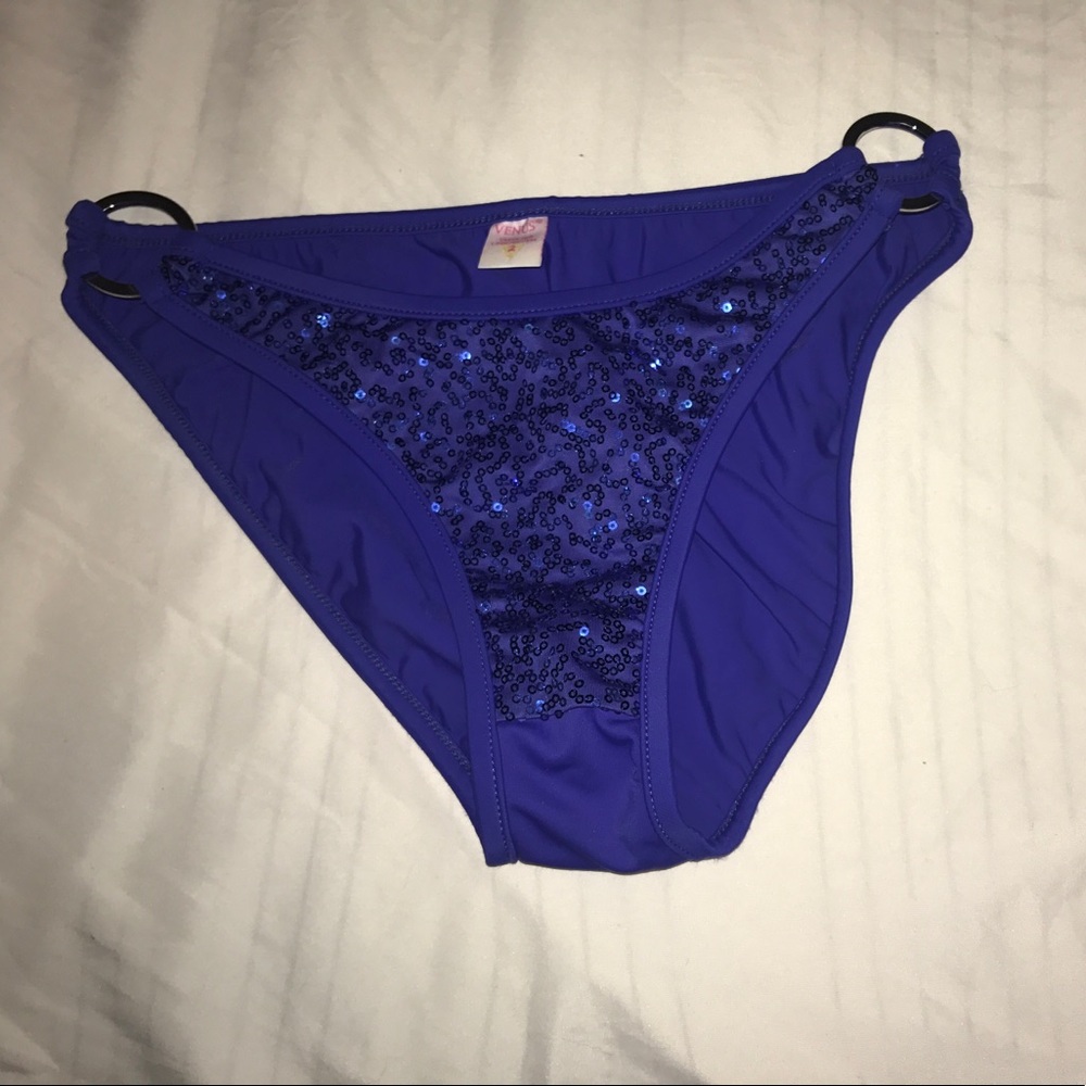 Venus sparkle cobalt blue bikini bottoms