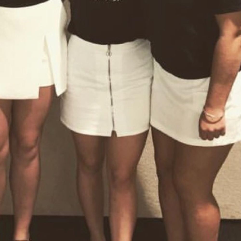 White skirt