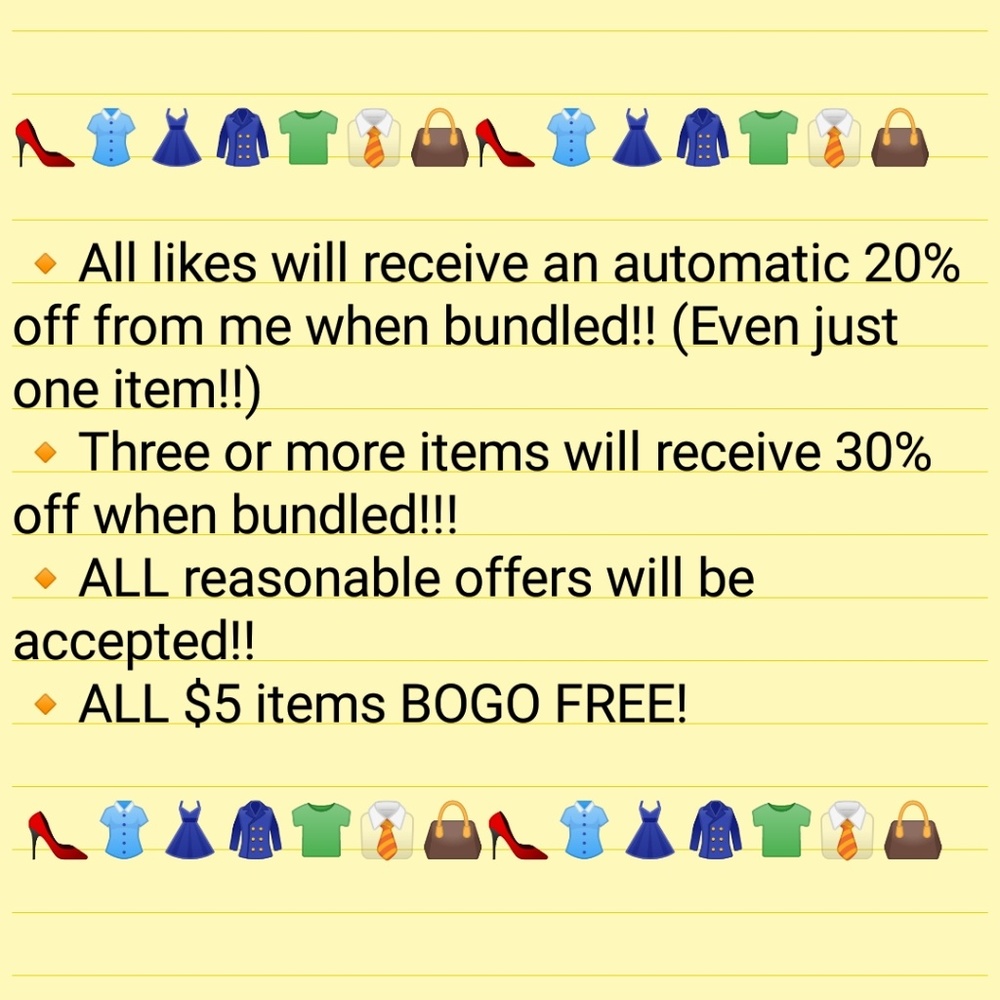 AWESOME DISCOUNTS!! CLEAN OUT MY CLOSET!