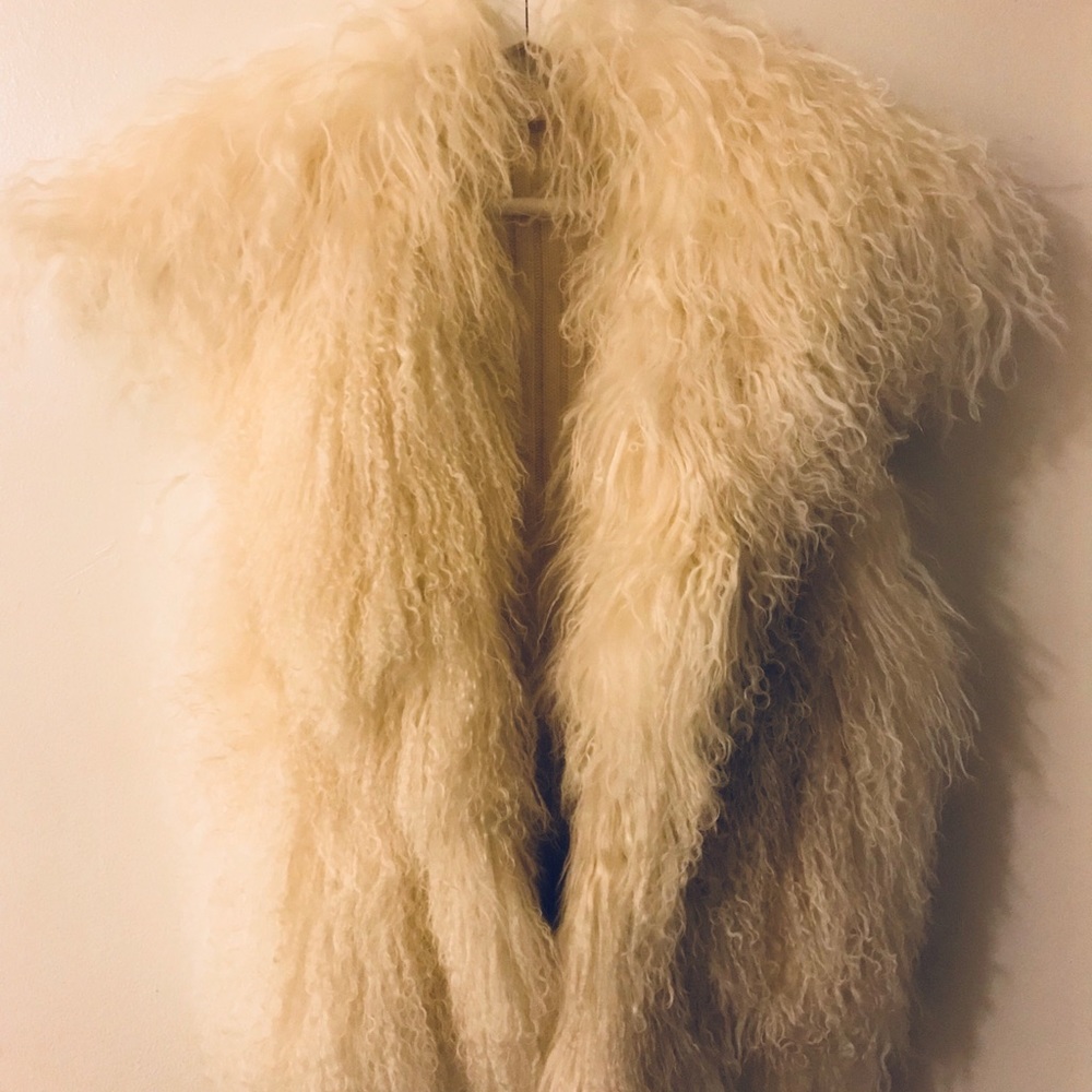 Michael Kors genuine Mongolian lamb für vest