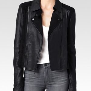 PAIGE leather and suede jacket