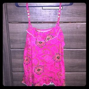 Floral Pink No Boundaries Top. Size:XL Juniors