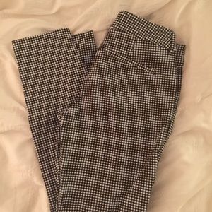 Checked trousers