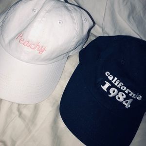 Brandy Melville Set of 2 Baseball Hats!! Brandy Melville Set of 2 Baseball Hats!!