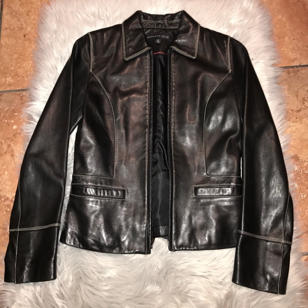 Kenneth Cole Soft Leather Jacket