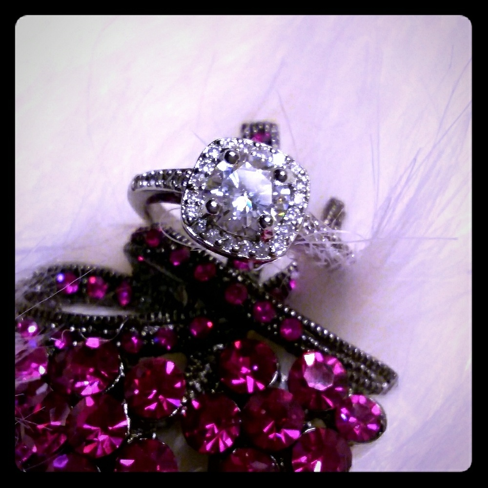 ♦️HP! DIAMONDS♦️2.80CTTW (1.75CT CENTER) SZ.6,8,9 - Picture 2 of 3