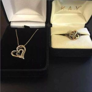 Kay open heart collection ting & necklace