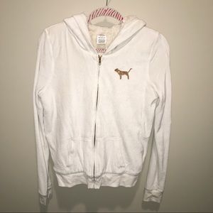 VS PINK Sherpa Lined Hooded Jacket