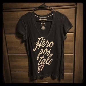 Black Aeropostale XL Graphic Tee Black Aeropostale XL Graphic Tee