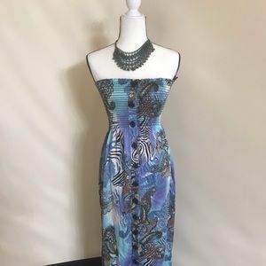 Caché Silky tube top maxi dress Caché Silky tube top maxi dress