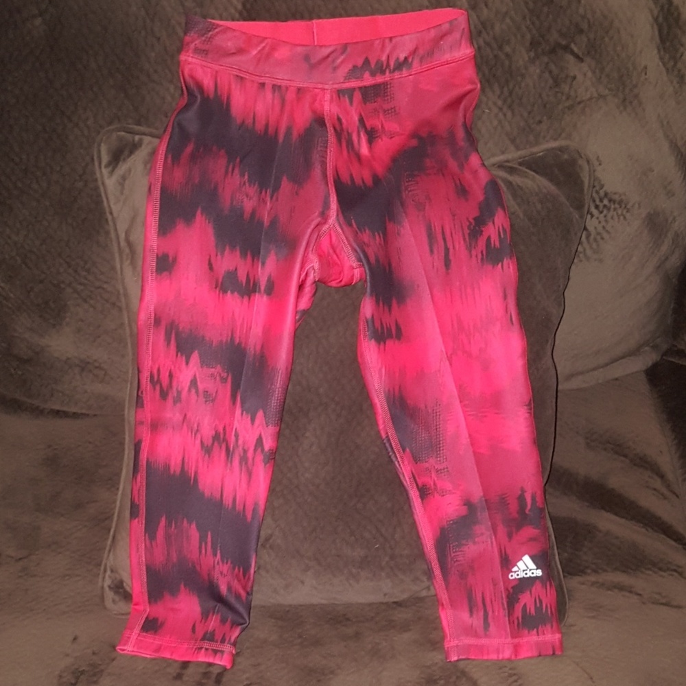 Adidas Climalite Techfit Running Crop Pants, Sz XS