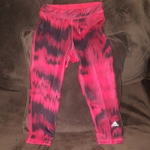 Adidas Climalite Techfit Running Crop Pants, Sz XS