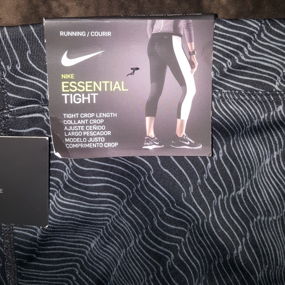 Nike Essential Dri-Fit Crop Running Tights, Sz 1X