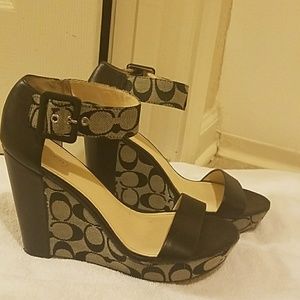 Coach wedge sandal