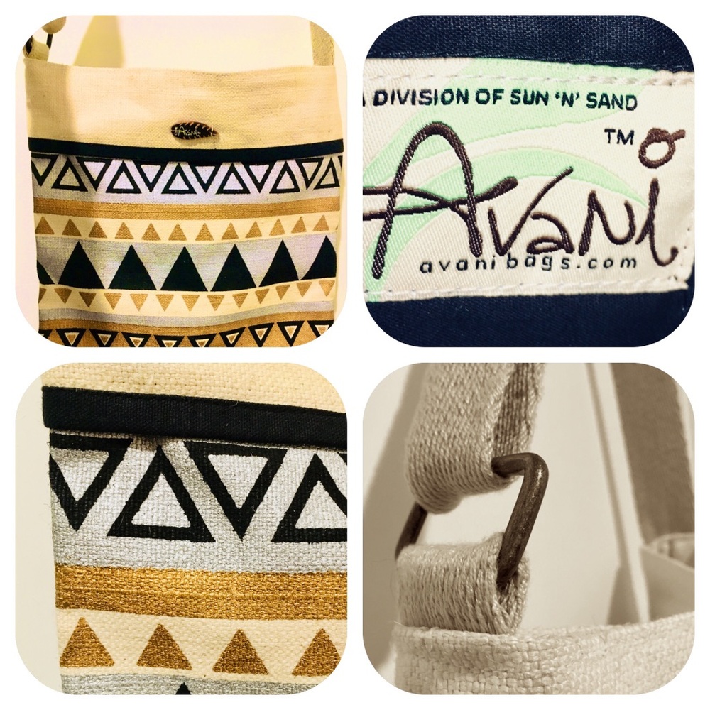 Avsani Large Traveling Aztecs Design Tote Bag