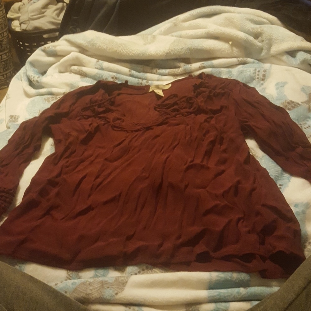 Red blouse