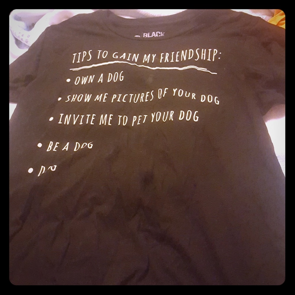 Black t-shirt