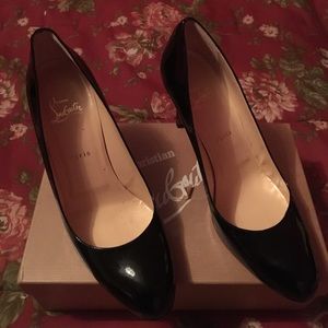 Christian Louboutin simple pump 85 black patent Christian Louboutin simple pump 85 black patent