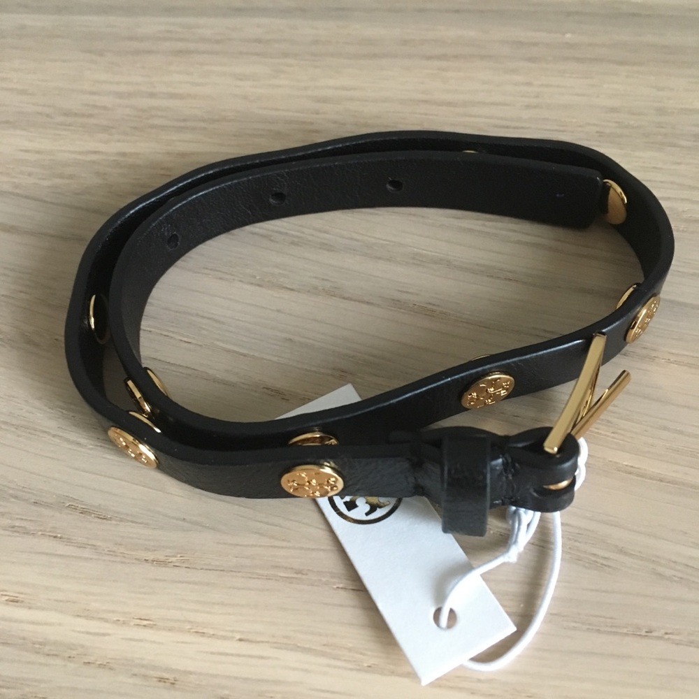Tory Burch double wrap logo bracelet