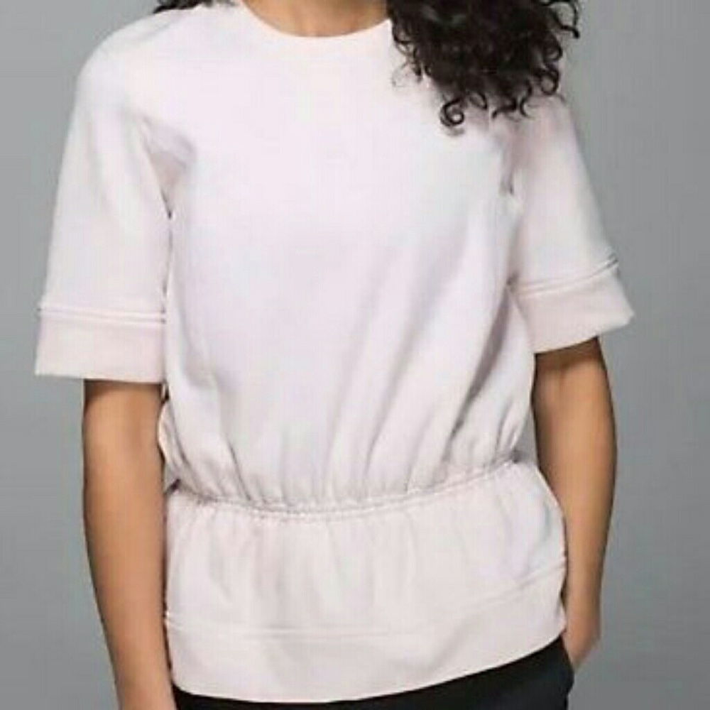 Lululemon Preplum Sweatshirt Top Size 4