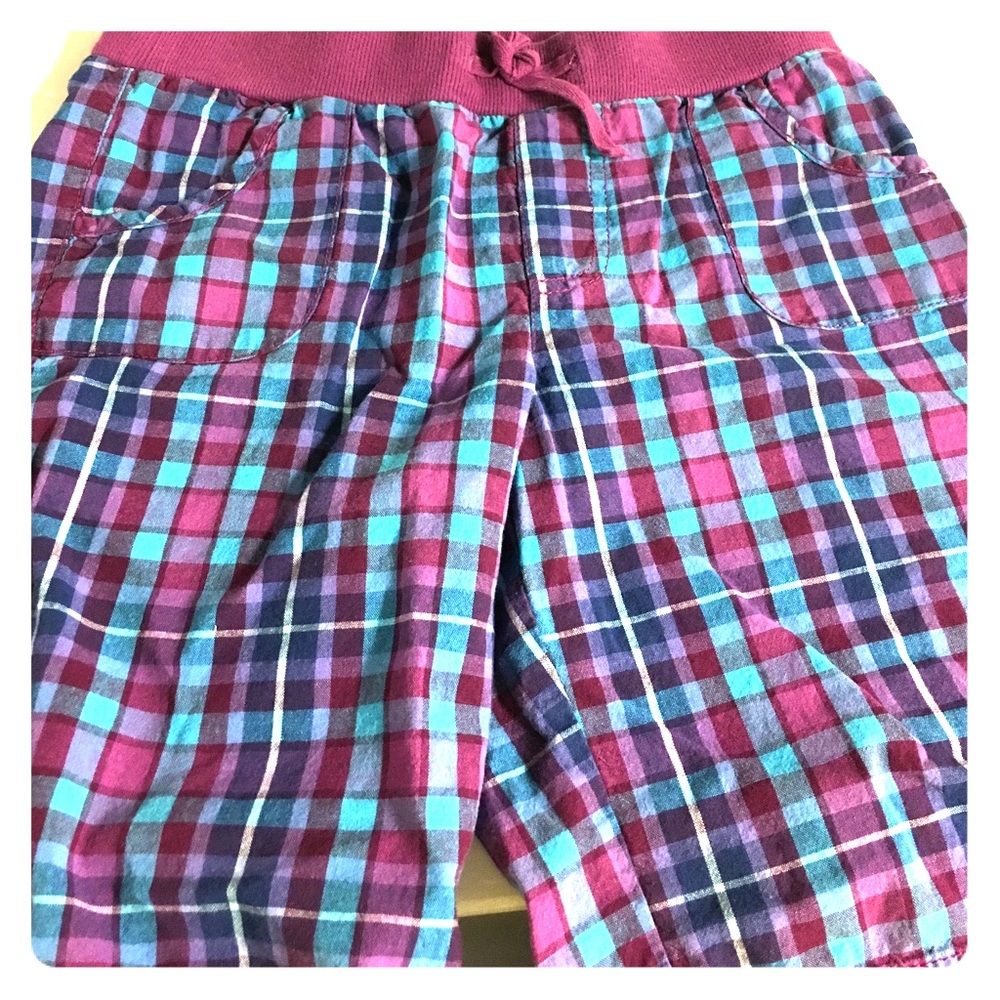 Kids size L(10/12) plaid shorts.