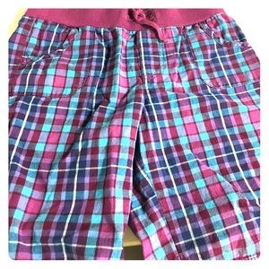 Kids size L(10/12) plaid shorts.