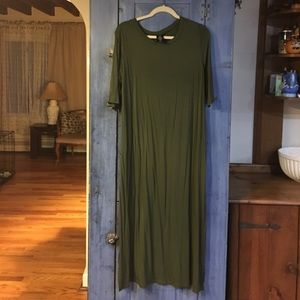 Agnes & Dora XL olive green Lee dress NWOT