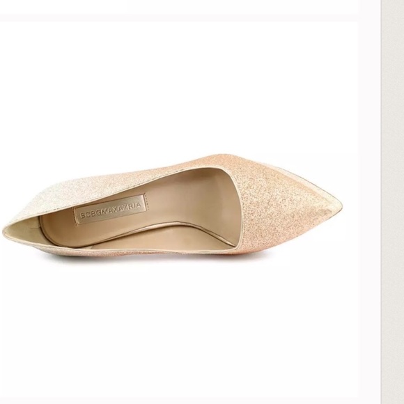 BCBGMaxazria Champagne Glitter pumps. - Picture 4 of 4