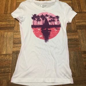 Aeropostale Printed Lace T-Shirt Size M Aeropostale Printed Lace T-Shirt Size M