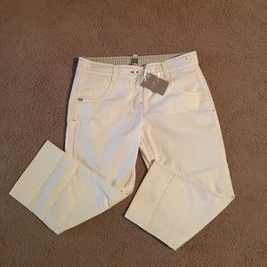 Taia Cream cropped pants size 10 Taia Cream cropped pants size 10
