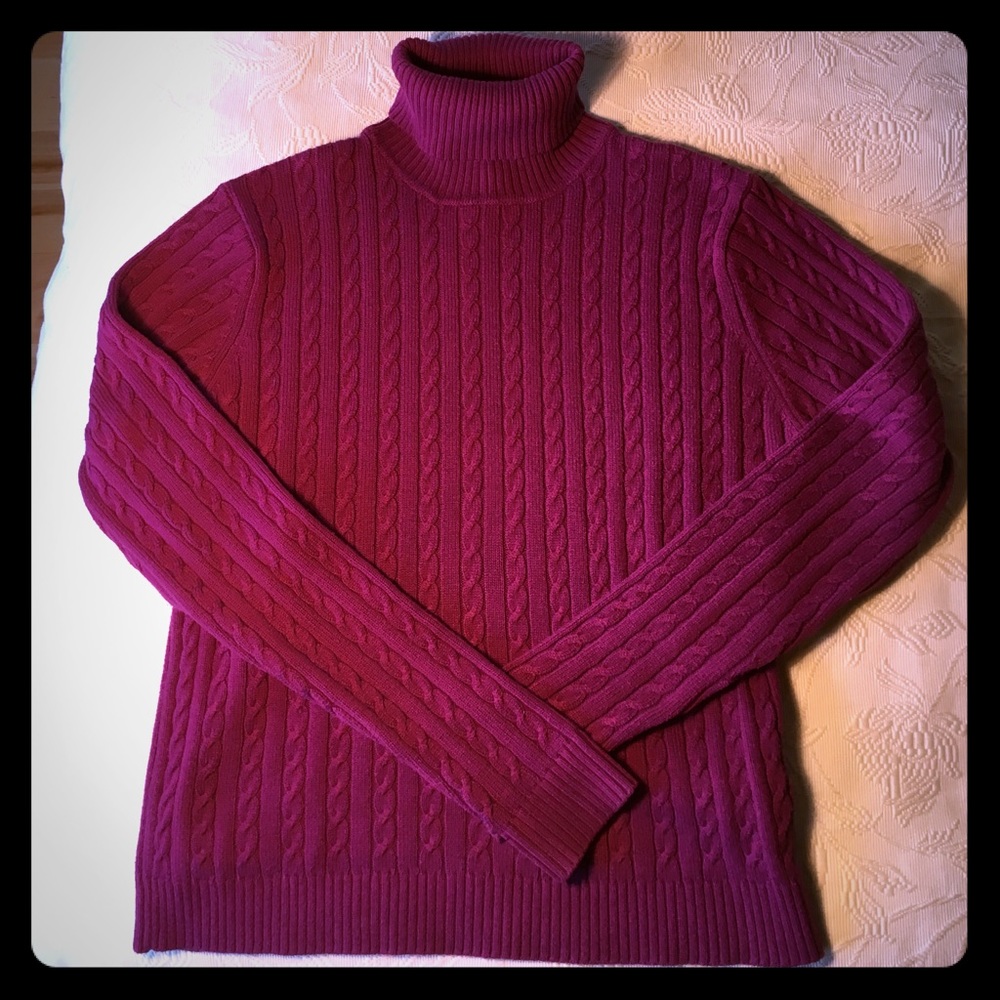525 America Cable Knit turtleneck top. M. VGUC.