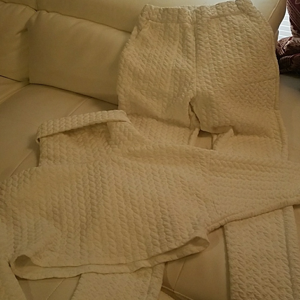 Off white two piece jogger