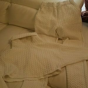 Off white two piece jogger