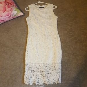 White lace dress