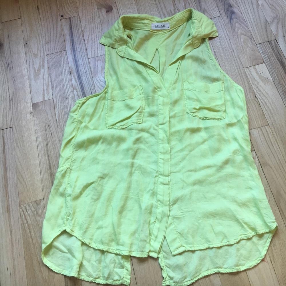 Bella Dahl Lemon Yellow Tank