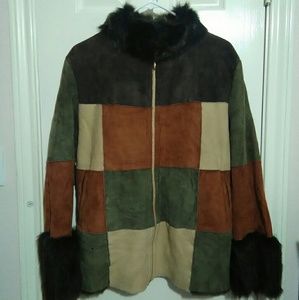 Italian shearling coat sz 44 great condition