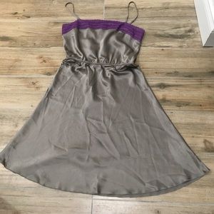 Free People Grey Silk Dress
