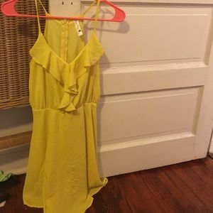 Yellow night owl dress purchased from ModCloth