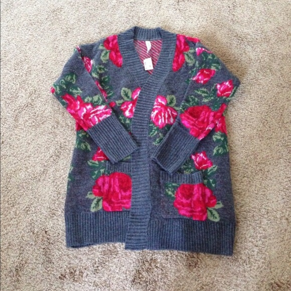 Aeropostale Rose Boyfriend Cardigan