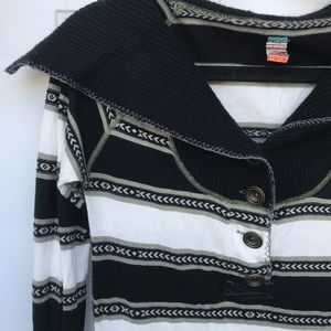Free People Striped Sweatshirt