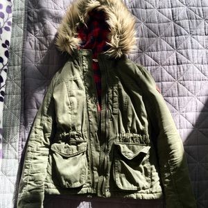 Hollister stretch flannel-lined jacket